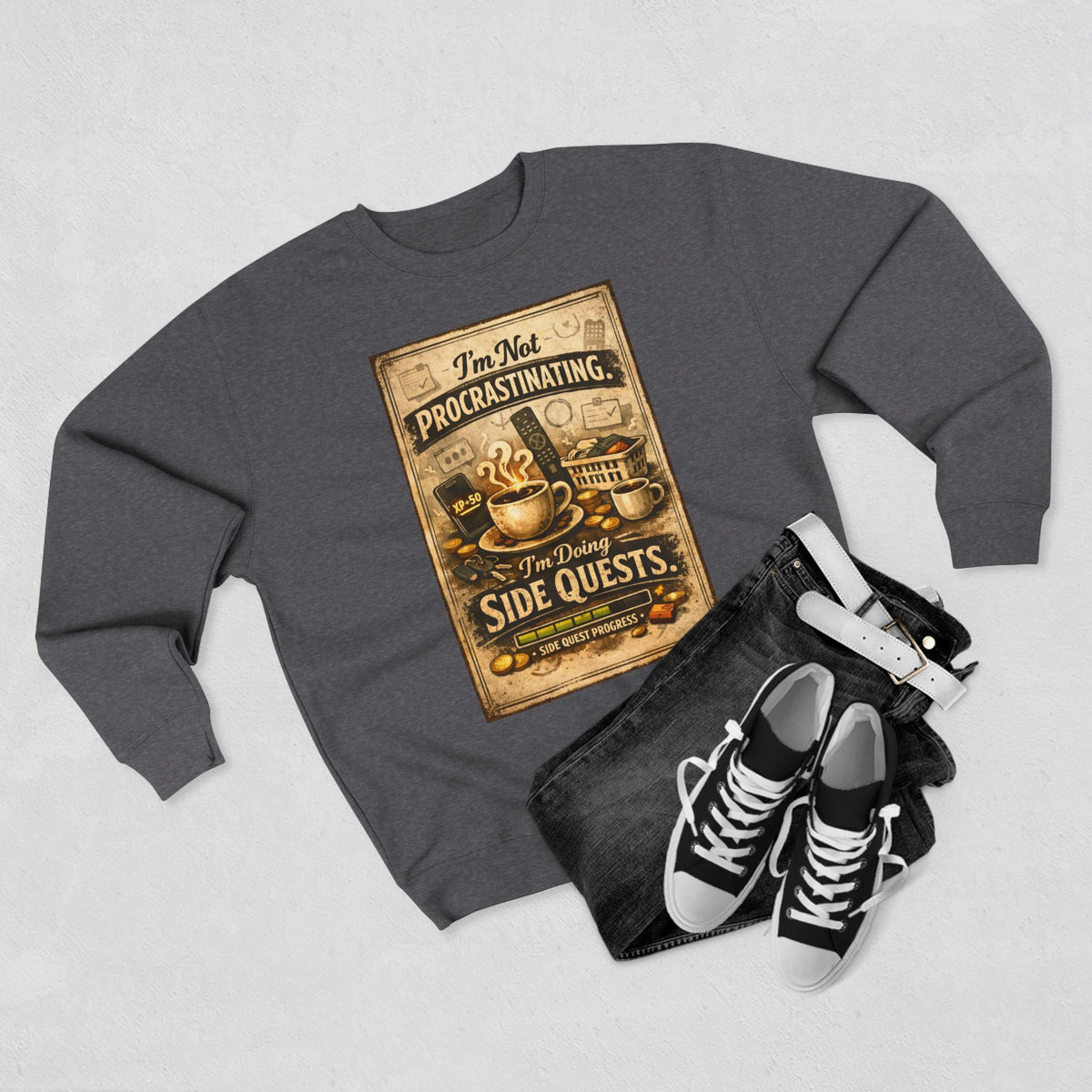 Procrastinating Unisex Crewneck Sweatshirt