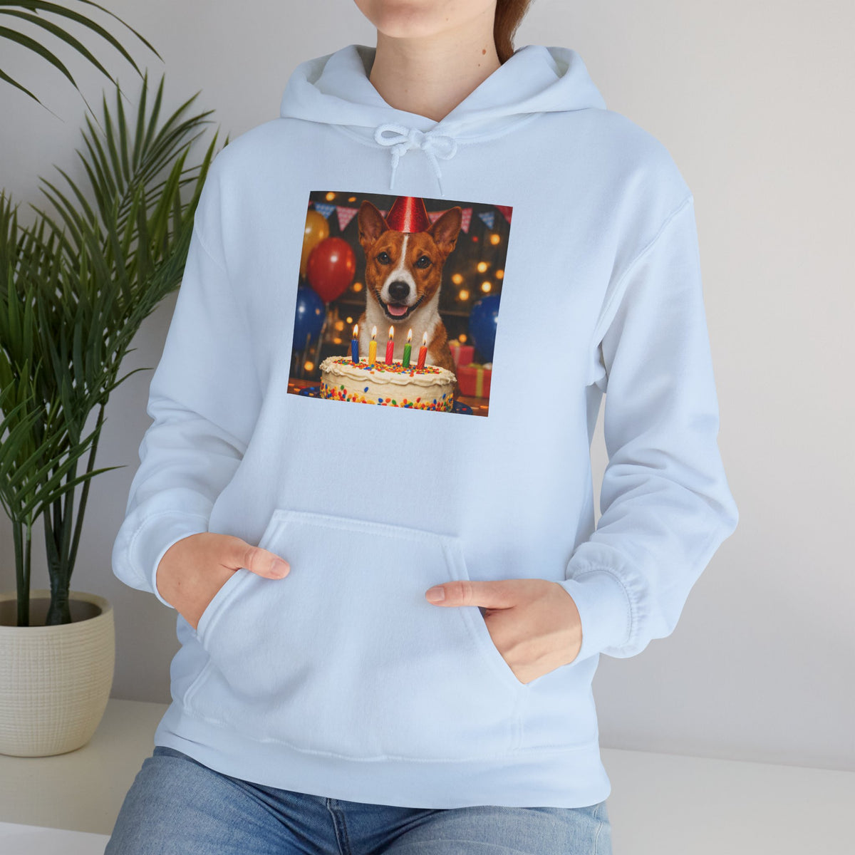 Birthday Buddy Basenji Unisex Hoodie