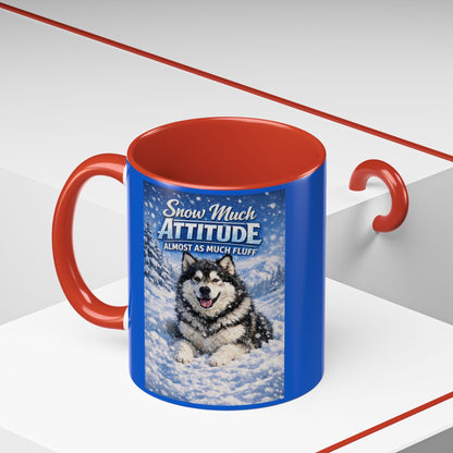 Snow Much Attitude 2-Tone Coffee Mug