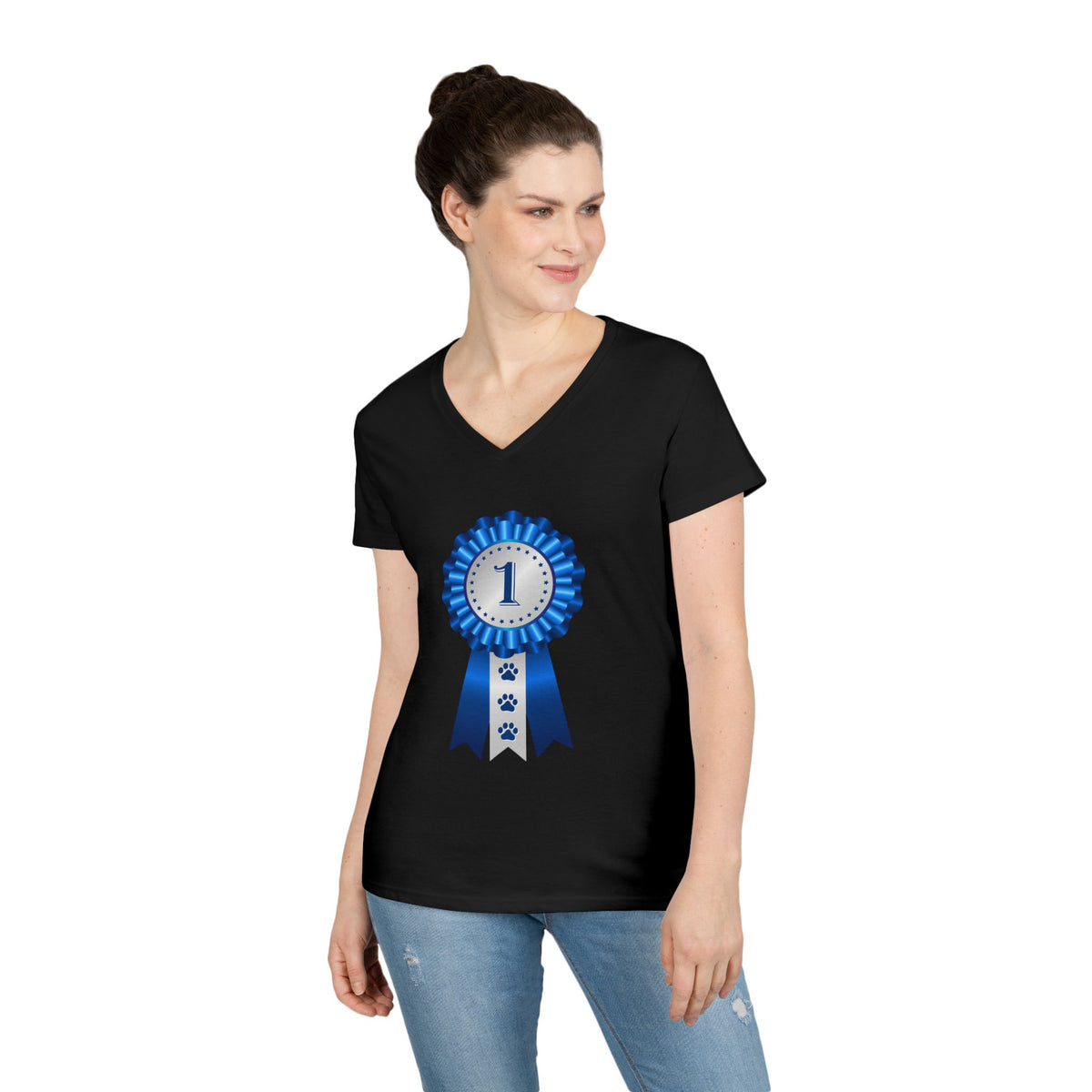 Show Ribbon Women's V-Neck Tee