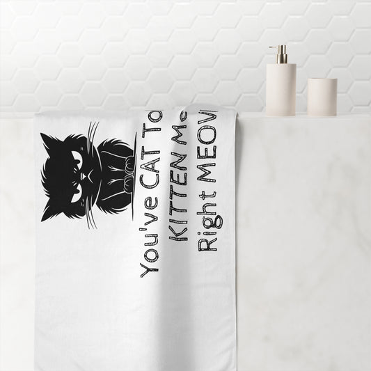 KITTEN Me Mink-Cotton  Beach Towel