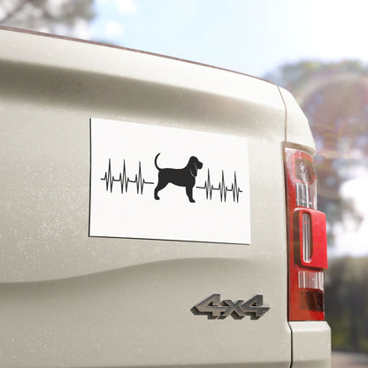 My Heart Beats For Bloodhounds Indoor/Outdoor Magnet