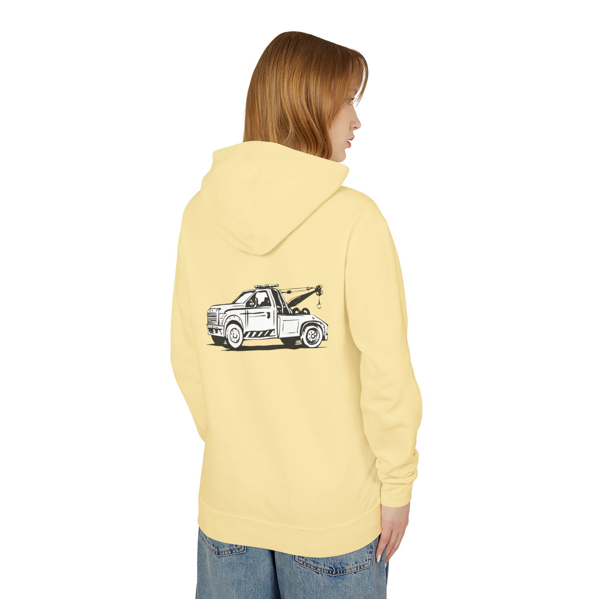 Wheel Lift Tow Truck Unisex Lightweight Hoodie