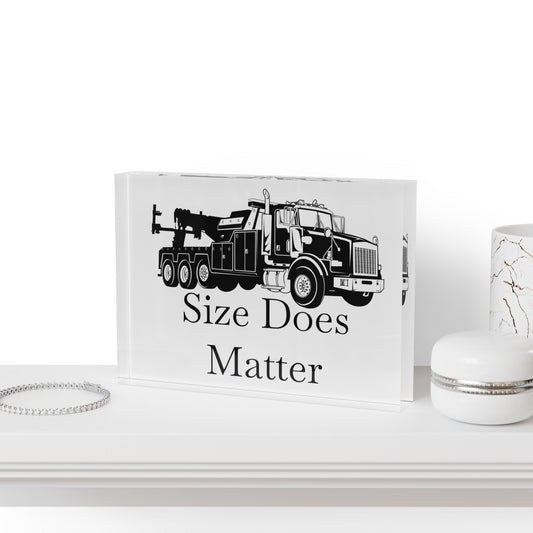 Size Does Matter Acrylic Photo Block