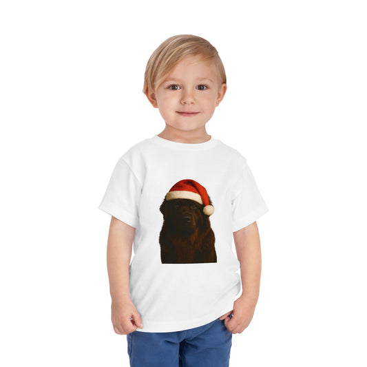Santa Paws Newfie Toddler Unisex Short Sleeve Crewneck Tee