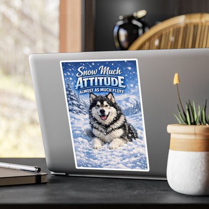 Snow Much Attitude Vinyl Decal