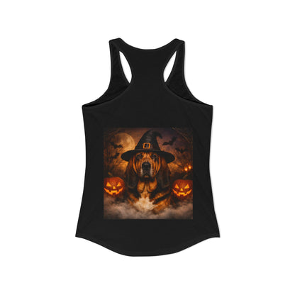 Witch Hat Pack Bloodhound Women's Racerback Tank