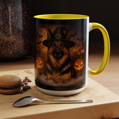 Witch Hat Pack German Shepherd 2-Tone Coffee Mug