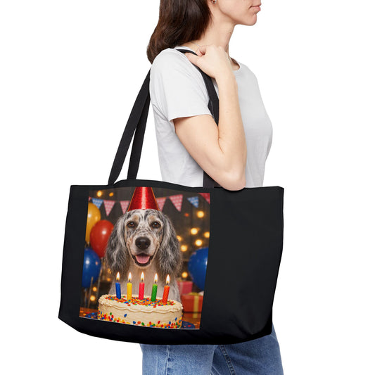 Birthday Buddy English Setter Weekender Tote Bag