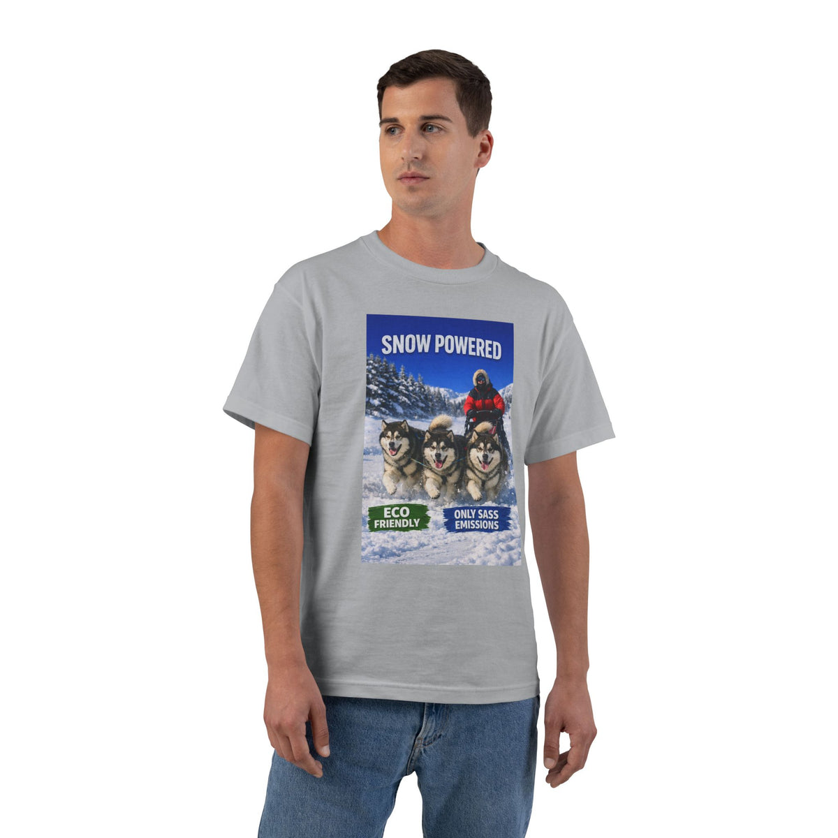 Snow Powered Men's Short-Sleeve Crewneck Tee