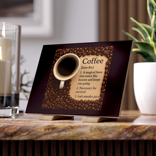 Coffee Definition Ceramic Photo Tile