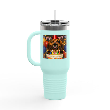 Birthday Buddy Bloodhound Insulated Travel Mug