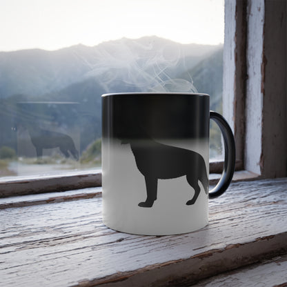 German Shepherd Silhouette Color Changing Mug