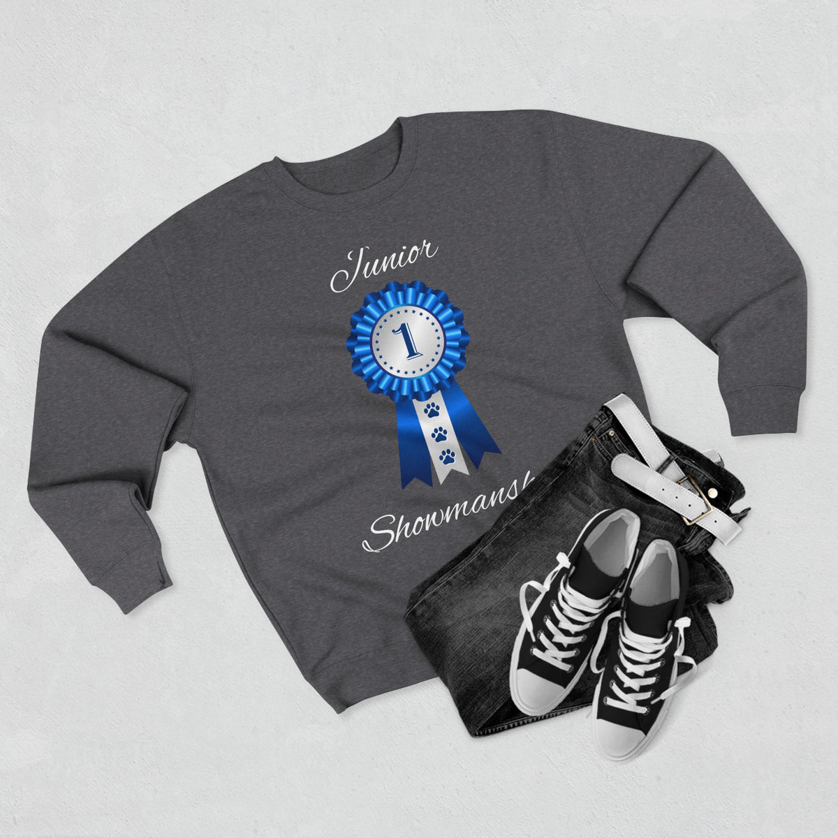 Junior Showmanship Unisex Crewneck Sweatshirt