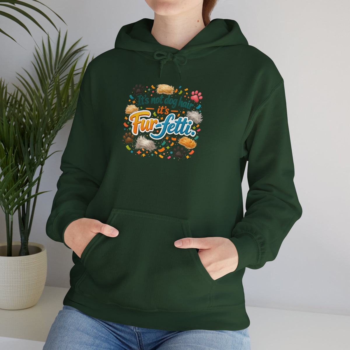 Fur-Fetti Dog Unisex Hoodie