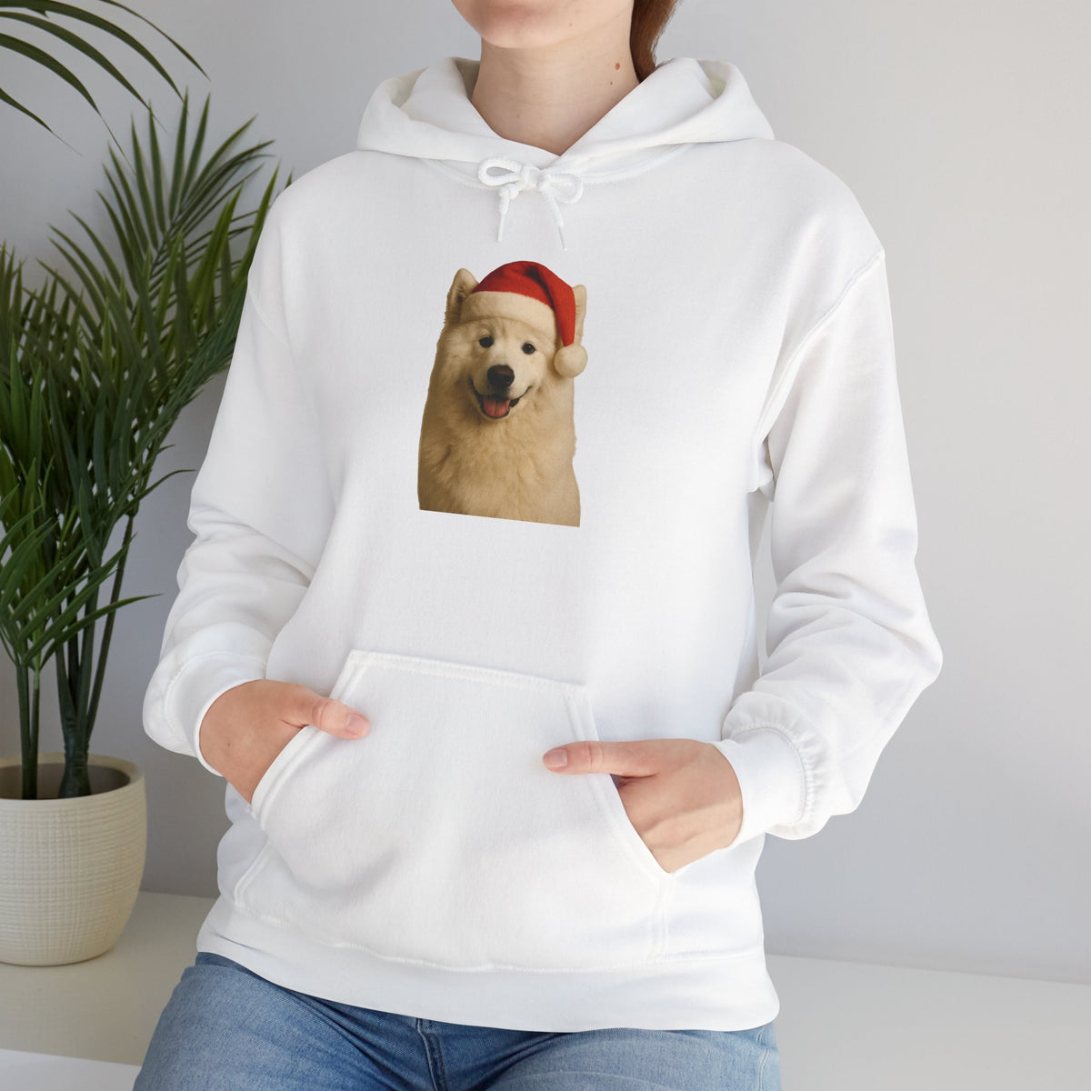 Santa Paws Samoyed Unisex Hoodie