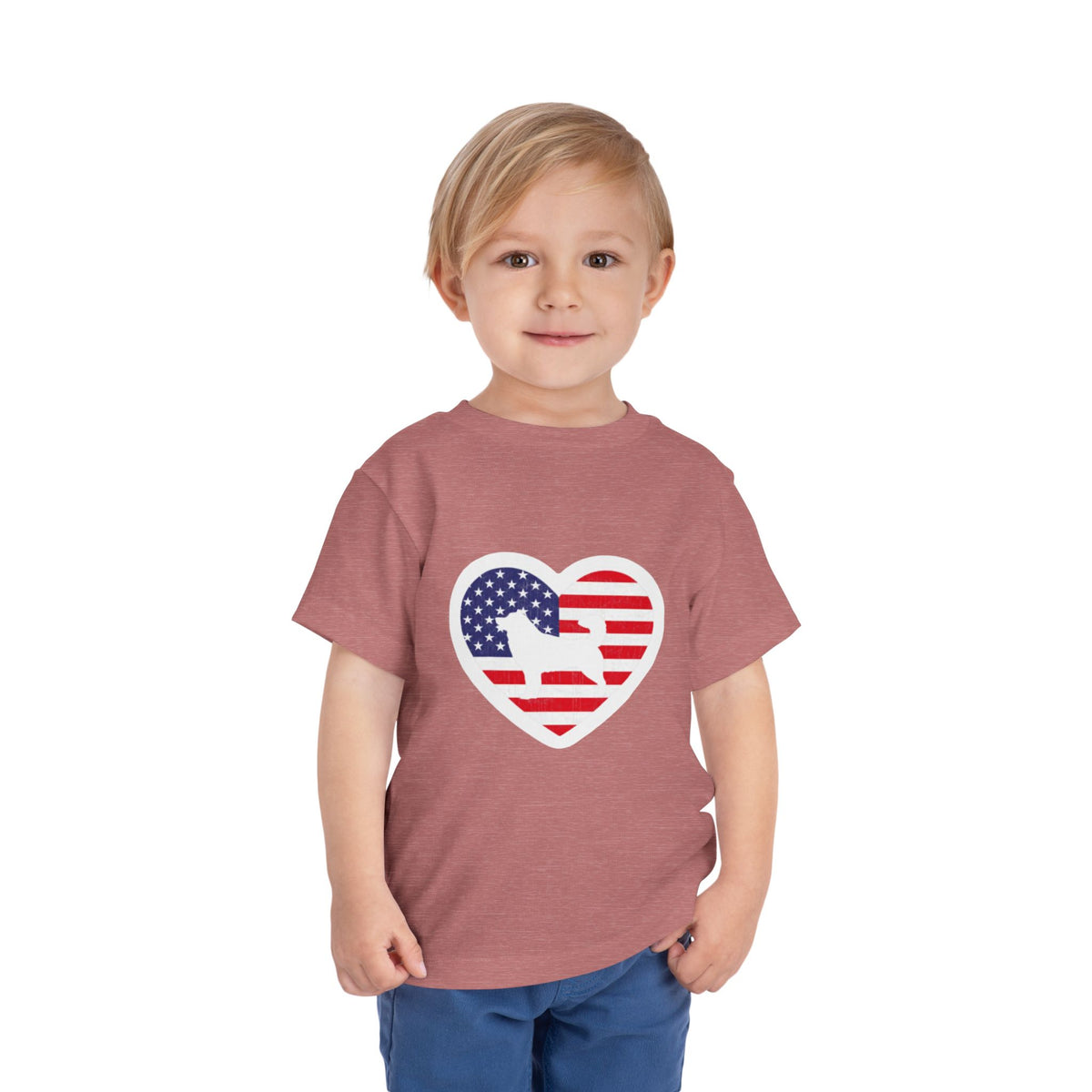 Malamute Flag Toddler Unisex Short Sleeve Crewneck Tee