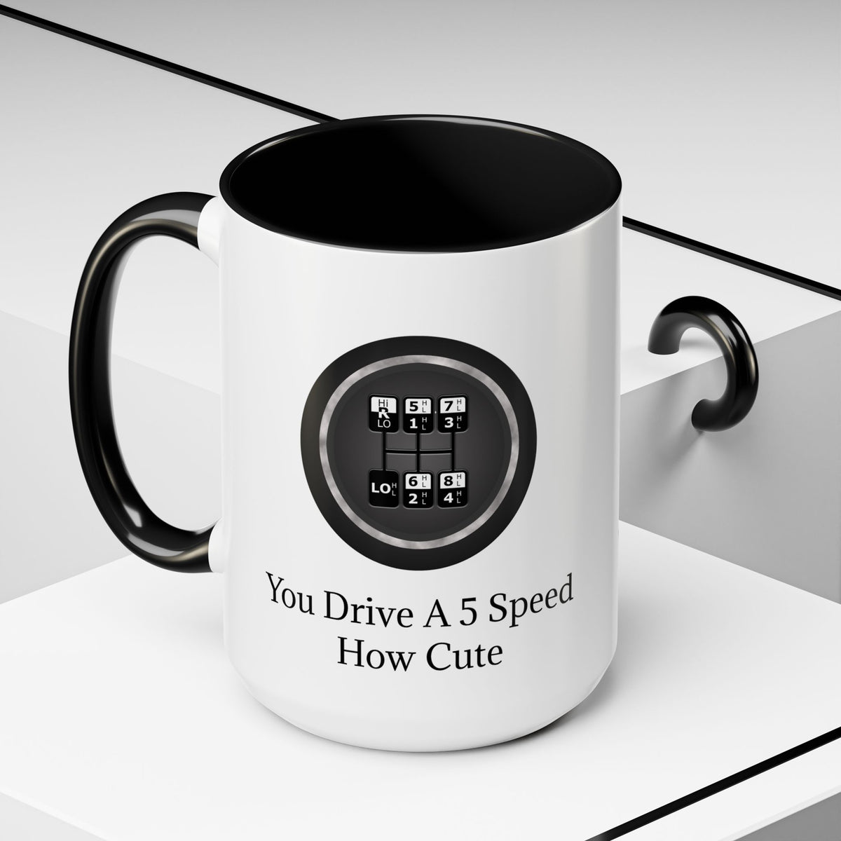 5 Speed How Cute 2-Tone Coffee Mug