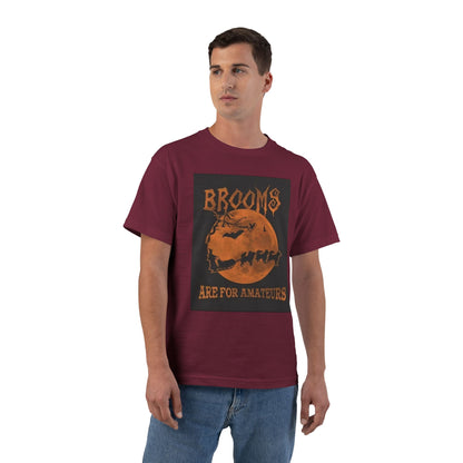 Brooms Are For Amateurs Men's Short-Sleeve Crewneck Tee