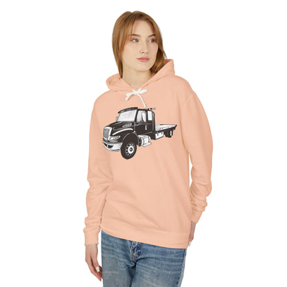 Flatbed Tow Truck Unisex Lightweight Hoodie