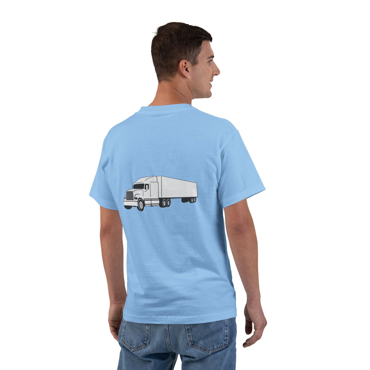 Semi Truck Men's Short-Sleeve Crewneck Tee