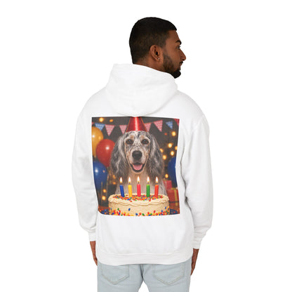 Birthday Buddy English Setter Unisex Lightweight Hoodie