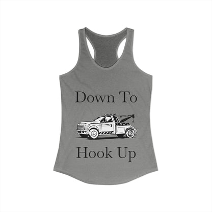 Down To Hook Up Women's Racerback Tank