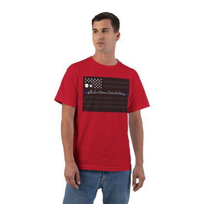 Thin Blue Line Men's Short-Sleeve Crewneck Tee