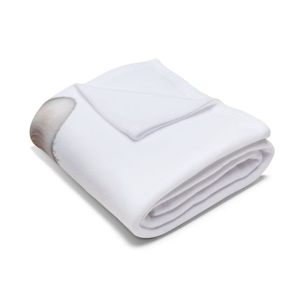 Samoyed Head Arctic Fleece Blanket
