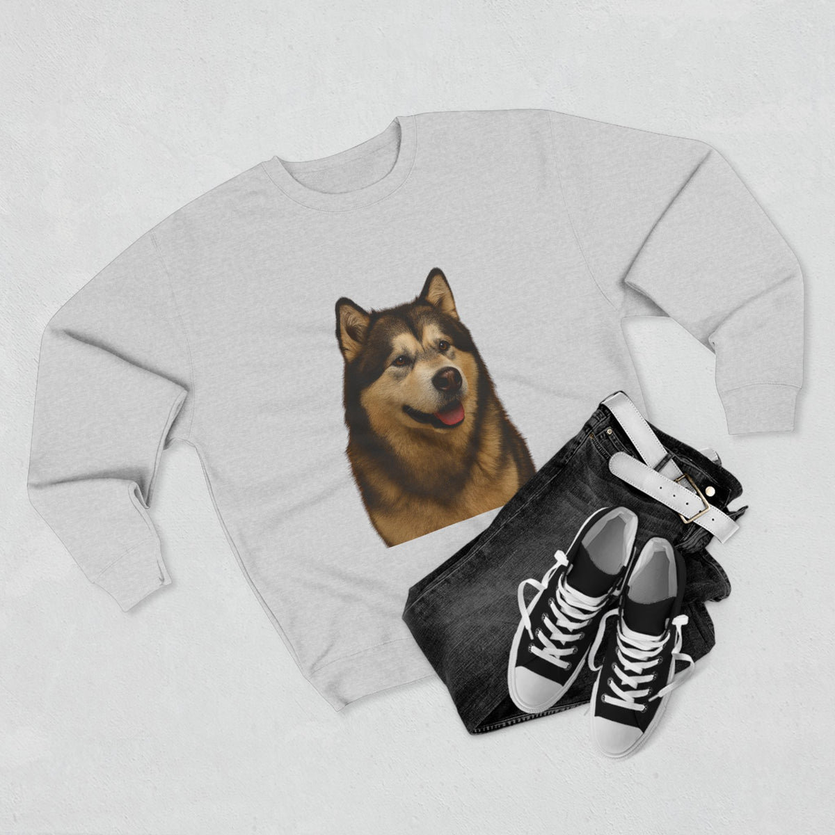 Malamute Head Unisex Crewneck Sweatshirt