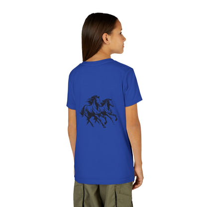Horsin' Around Youth Unisex Short Sleeve Crewneck Tee