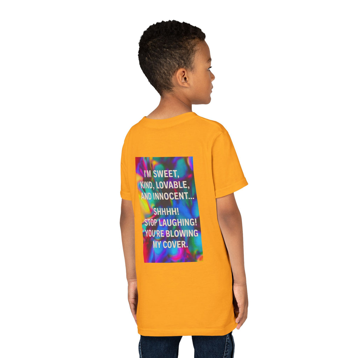 Blowing My Cover Youth Unisex Short Sleeve Crewneck Tee
