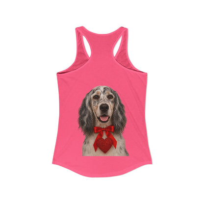 Cupid's Companion English Setter Women's Racerback Tank