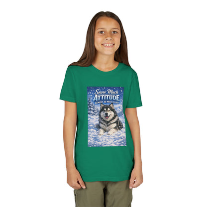Snow Much Attitude Youth Unisex Short Sleeve Crewneck Tee