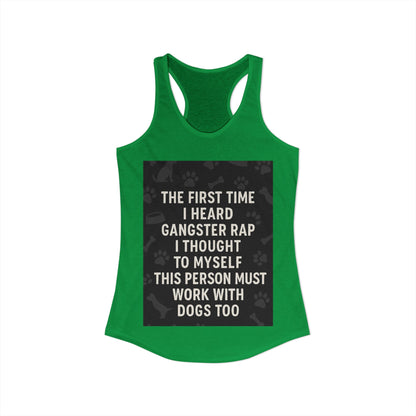 Gangster Rap Women's Racerback Tank
