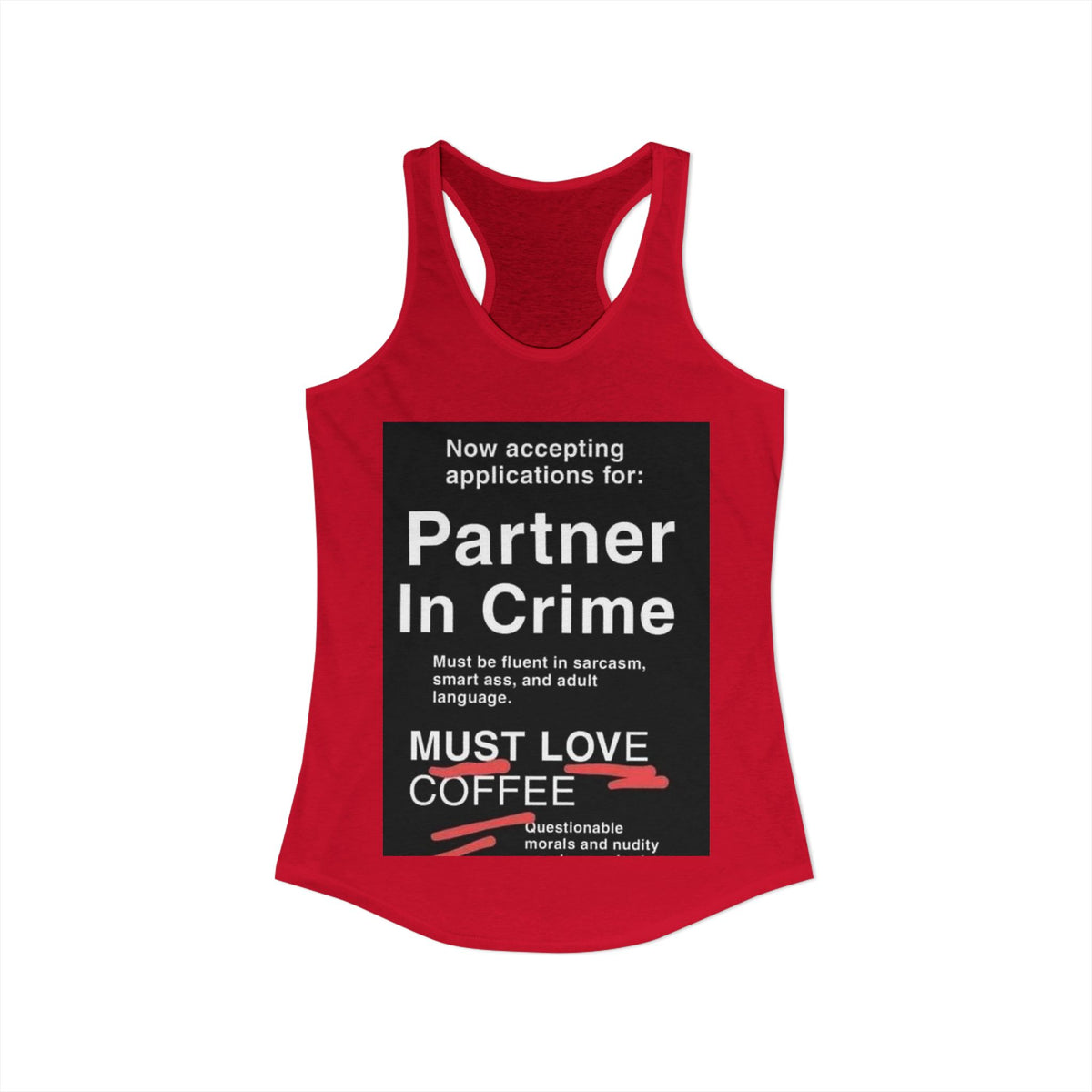 Partner In Crime Women's Racerback Tank