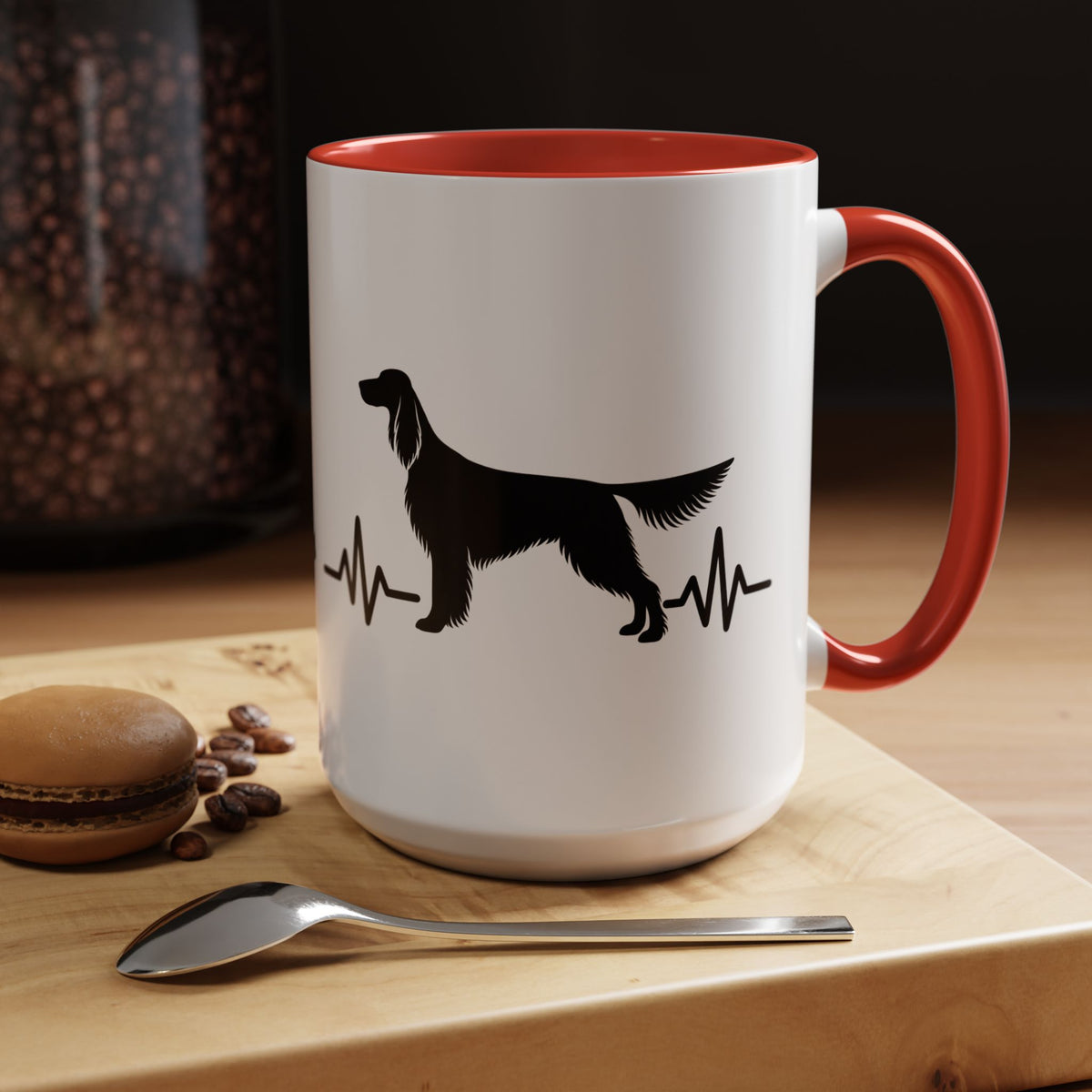 My Heart Beats For English Setters 2-Tone Coffee Mug