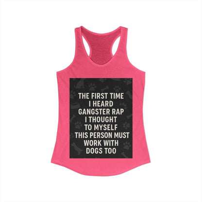 Gangster Rap Women's Racerback Tank