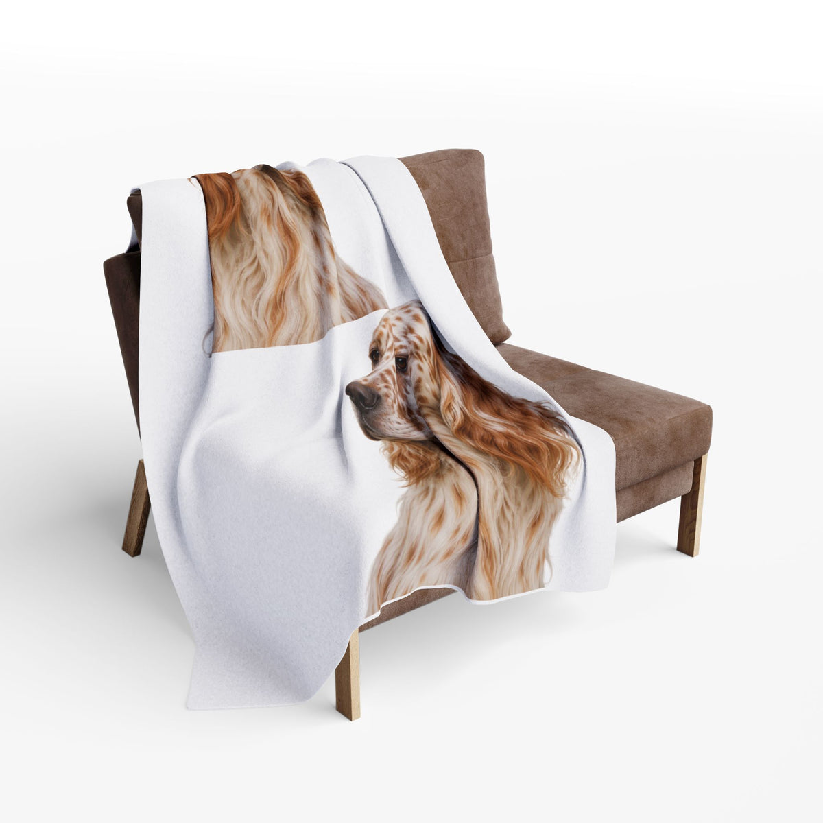 English Setter Head Arctic Fleece Blanket