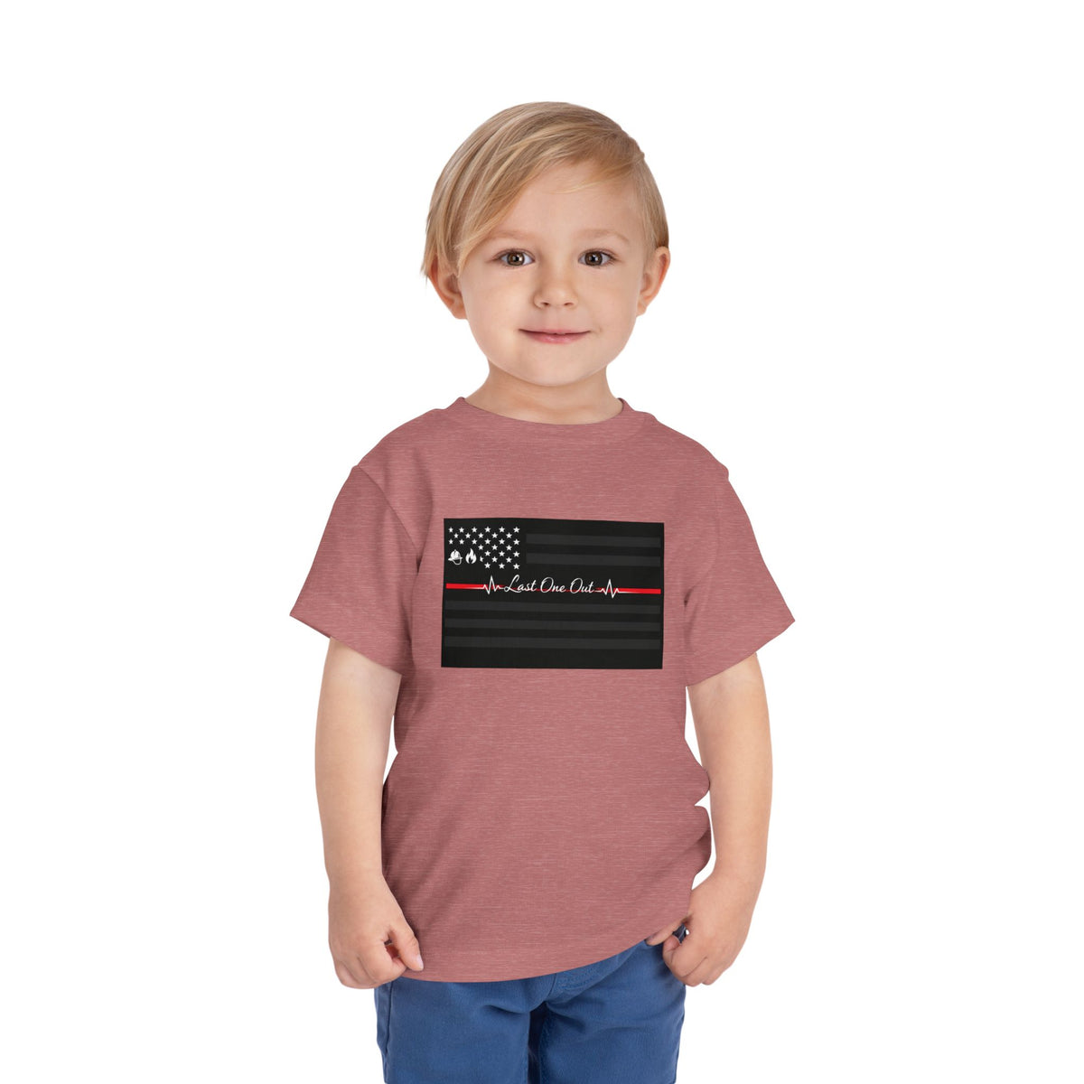 Thin Red Line Toddler Unisex Short Sleeve Crewneck Tee