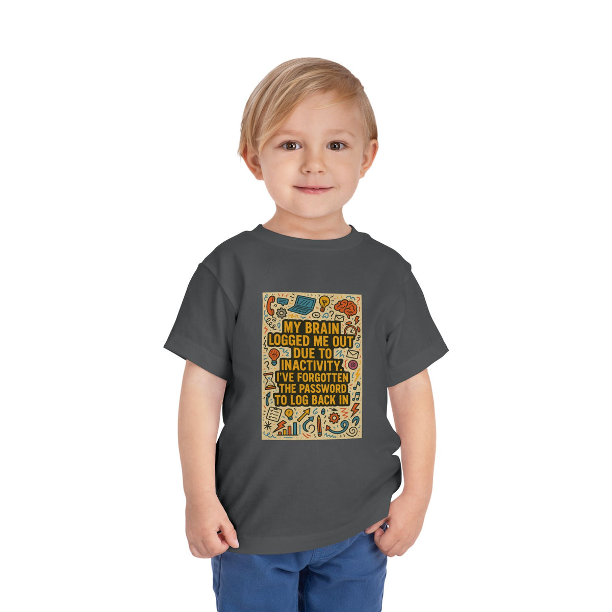 Logged Out Toddler Unisex Short Sleeve Crewneck Tee
