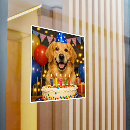 Birthday Buddy Golden Vinyl Decal