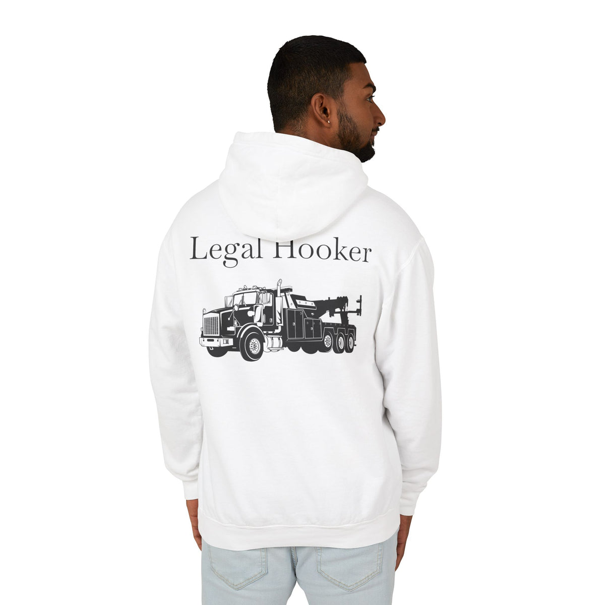 Legal H**ker Heavy Tow Truck Unisex Lightweight Hoodie