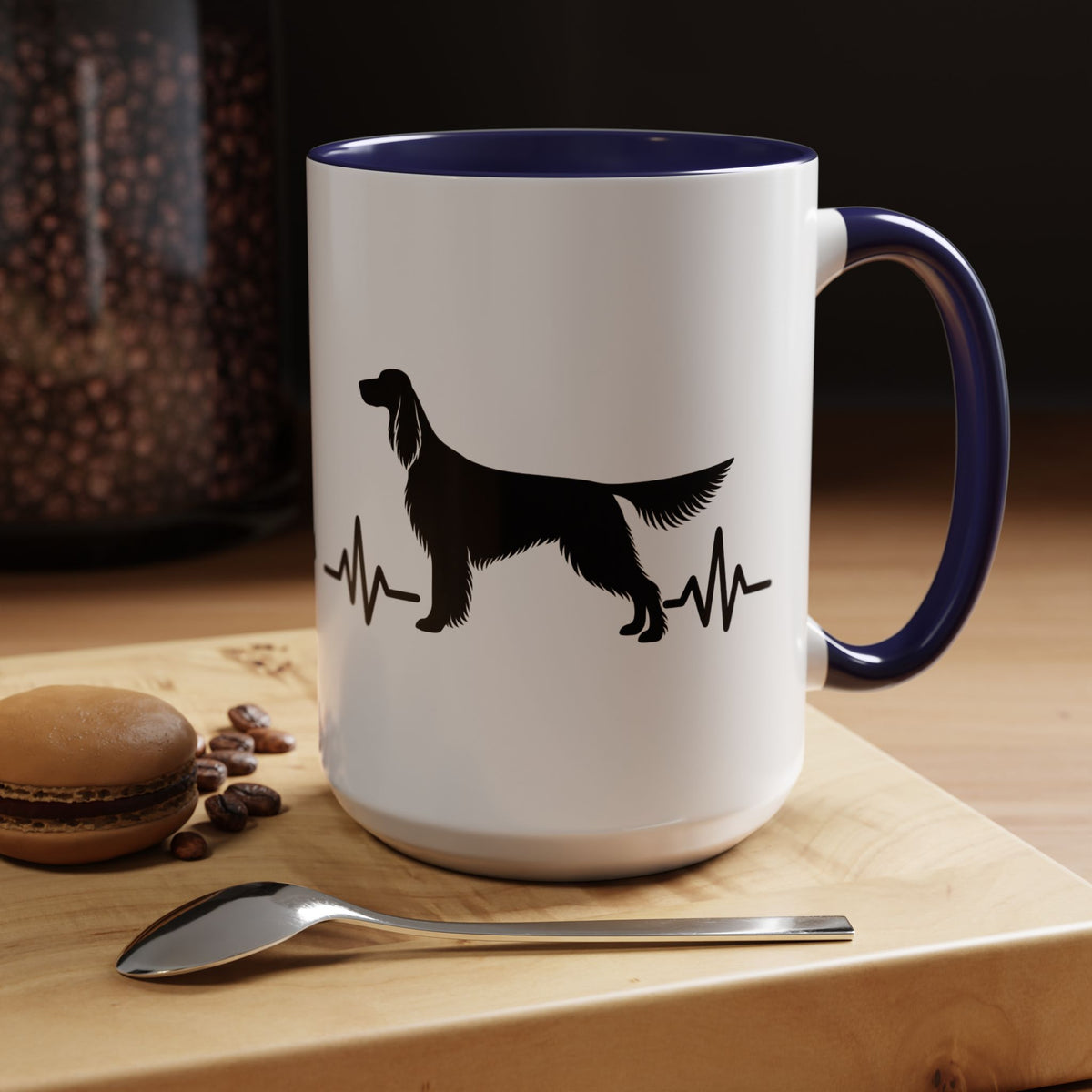 My Heart Beats For English Setters 2-Tone Coffee Mug