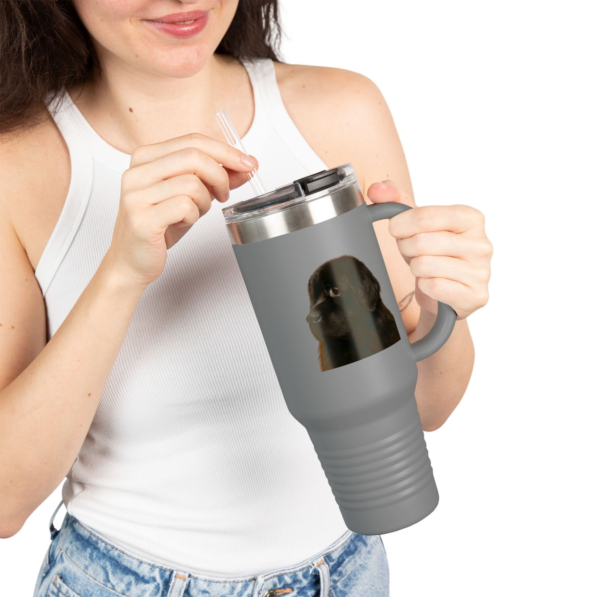 Newfie Head Insulated Travel Mug