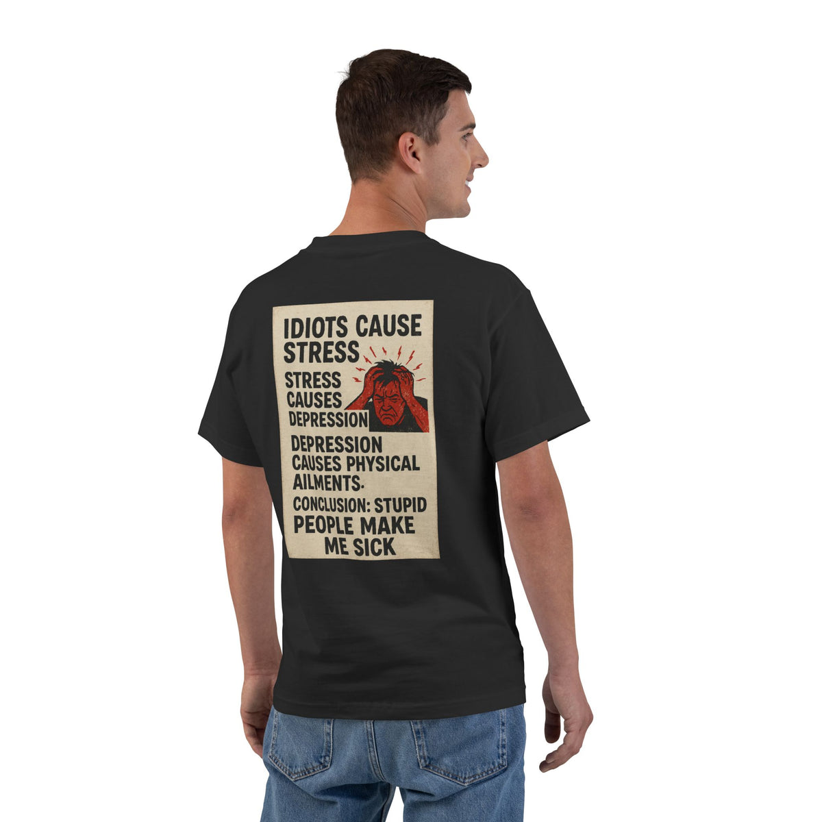 Stupid People Men's Short-Sleeve Crewneck Tee