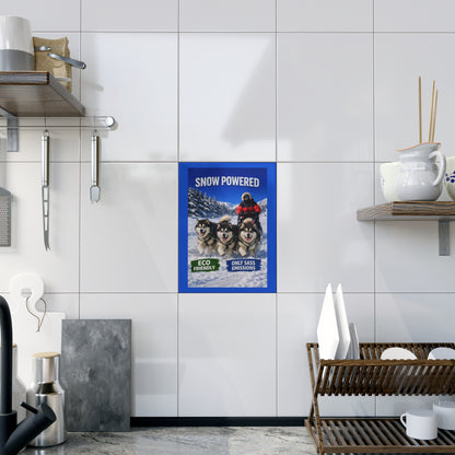 Snow Powered Ceramic Photo Tile