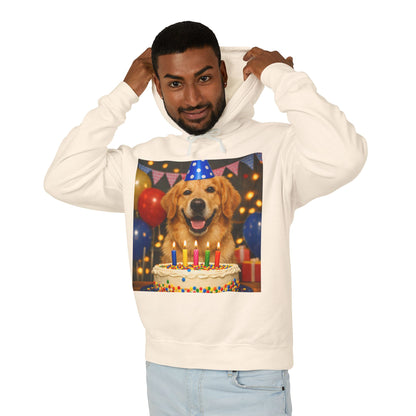 Birthday Buddy Golden Unisex Lightweight Hoodie