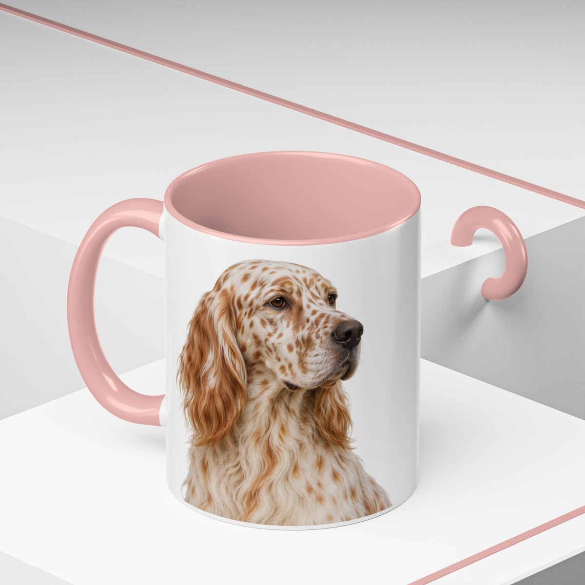 English Setter Head 2-Tone Coffee Mug
