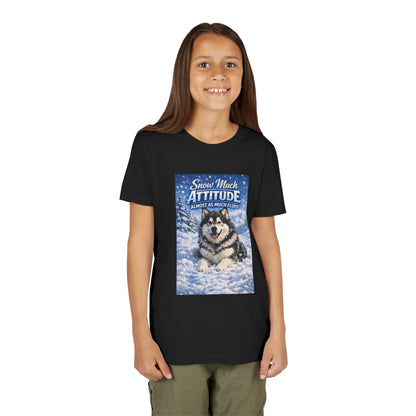 Snow Much Attitude Youth Unisex Short Sleeve Crewneck Tee